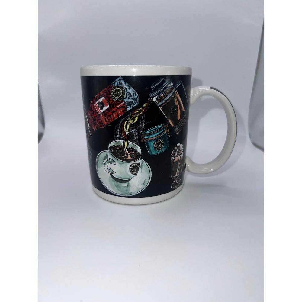 VTG Starbucks Brewing Design Chalkboard Design 90s Coffee Lover Collectible Mugs